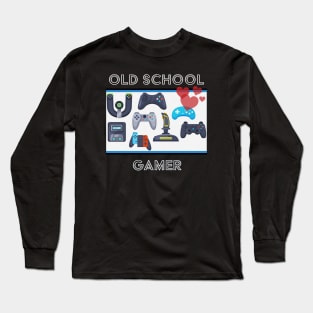 Old School Gamer! Long Sleeve T-Shirt